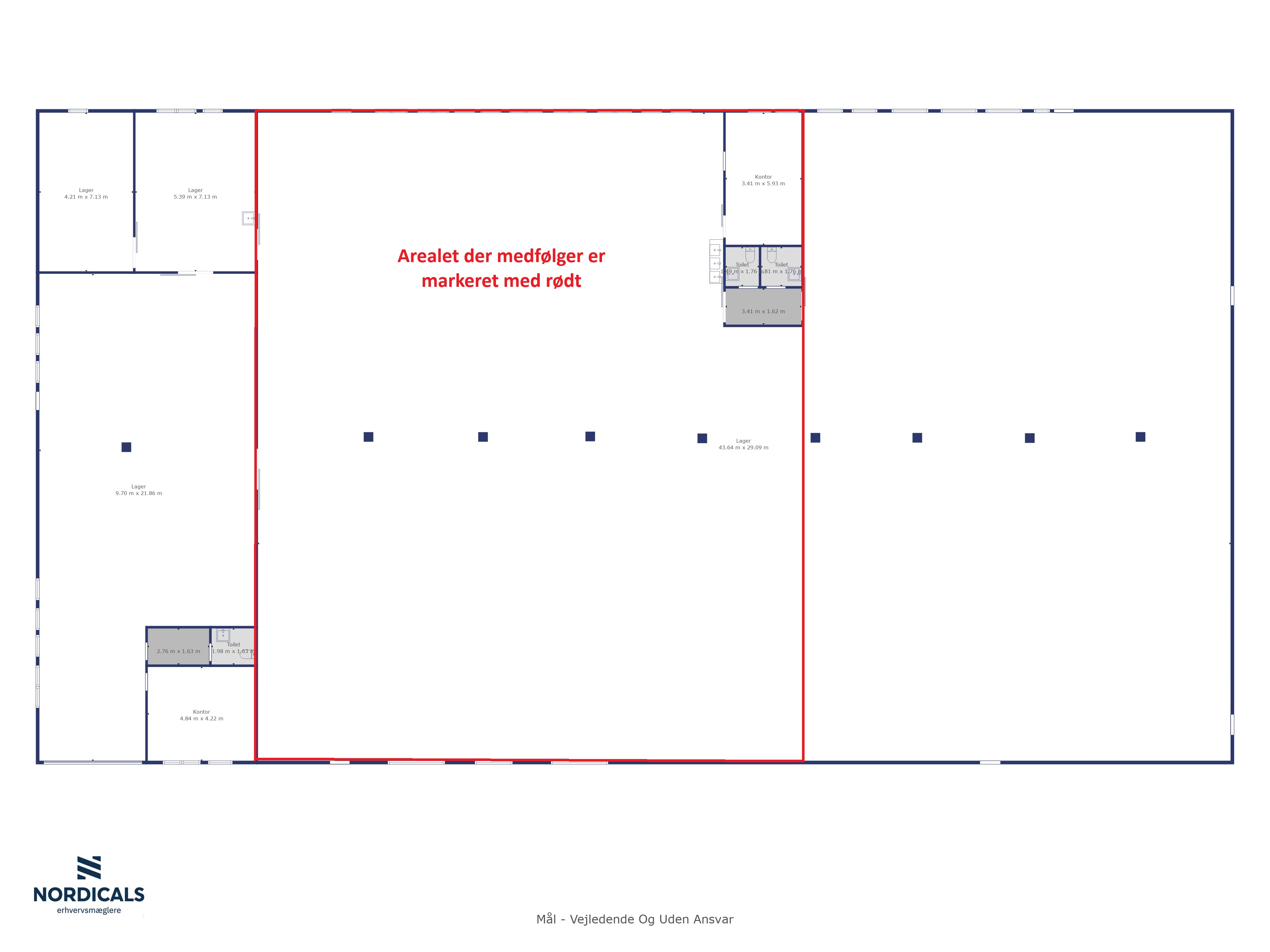 Regulært lagerlejemål med tilhørende kontor - View 2