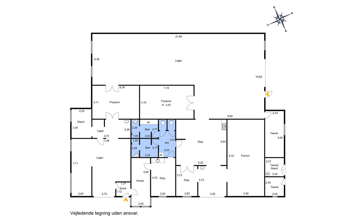 Spændende erhvervslejemål på 526 m² i attraktivt erhvervsområde i Videbæk billede 12